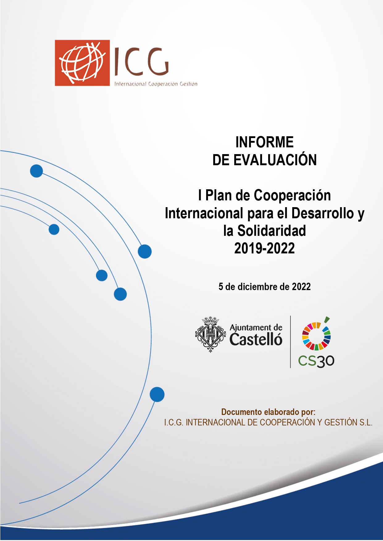 Evaluación I Plan de Cooperación Internacional para el Desarrollo y la Solidaridad