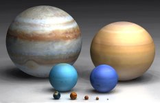 Planetas - tamaño comparado