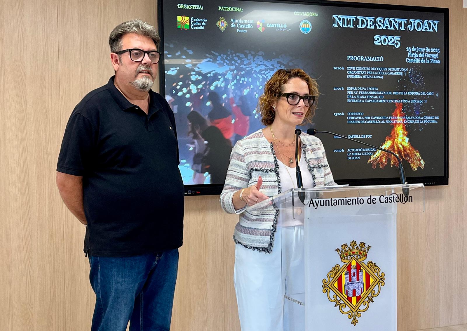 Castelló presenta una àmplia programació per a la nit de Sant Joan on no faltarà el foc, la pirotècnia, la gastronomia i la música